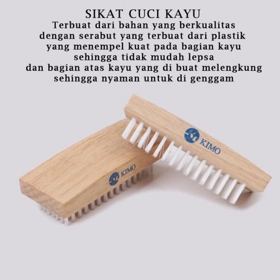 Sikat Cuci Gagang Kayu Sikat Baju Nilon Sikat Cuci Gagang Kayu Sikat Baju Nilon