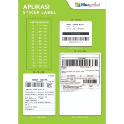 Blueprint Lite Direct Thermal Sticker Label Stiker Barcode 40x30 mm 1 Line 1000 pcs Blueprint Lite Direct Thermal Sticker Label Stiker Barcode 40x30 mm 1 Line 1000 pcs