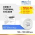 Blueprint Lite Direct Thermal Sticker Roll 100x150mm 400 Pcs - Label Stiker Barcode A6