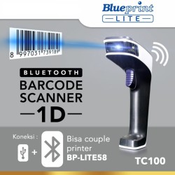 Blueprint BP-TC100 Barcode Scanner Bluetooth USB CCD Infrared 1D Auto Scan