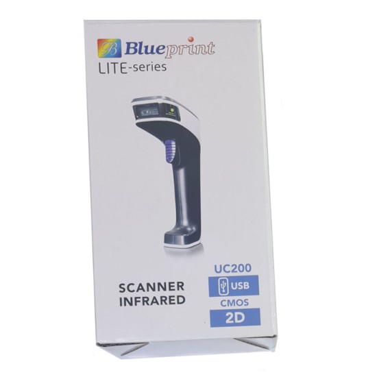 Blueprint BP-UC200 Barcode Scanner Infrared USB CCD 2D Auto Scan Blueprint BP-UC200 Barcode Scanner Infrared USB CCD 2D Auto Scan