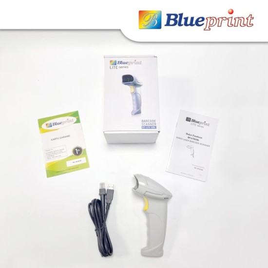 Blueprint Lite BP-LITE X8L Wired Laser Barcode Scanner 1D USB Auto Sensing Blueprint Lite BP-LITE X8L Wired Laser Barcode Scanner 1D USB Auto Sensing