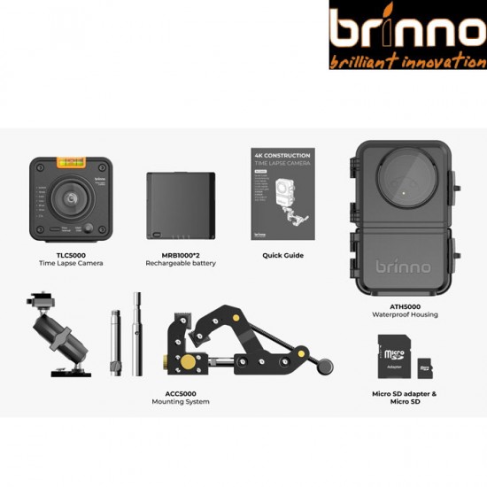 Brinno BCC5000 Wi-Fi 4K Construction TIme Lapse Camera Bundle Brinno BCC5000 Wi-Fi 4K Construction TIme Lapse Camera Bundle