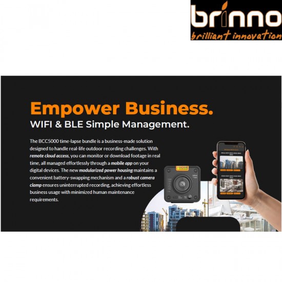 Brinno BCC5000 Wi-Fi 4K Construction TIme Lapse Camera Bundle Brinno BCC5000 Wi-Fi 4K Construction TIme Lapse Camera Bundle