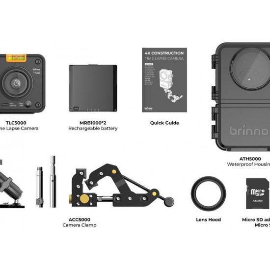 Brinno Paket Bundle BCC5000 ASP1000-P Time Lapse Camera Solar Power Kit Brinno Paket Bundle BCC5000 ASP1000-P Time Lapse Camera Solar Power Kit