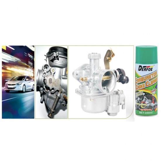 Derfoe Carburator Cleaner 450 ml Spray Pembersih Karburator Mobil Motor Derfoe Carburator Cleaner 450 ml Spray Pembersih Karburator Mobil Motor