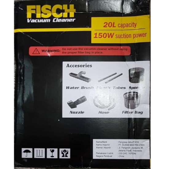 Fisch MB23RT 3 in 1 Vacuum Cleaner 1000 Watt - MB 23 RT Mesin Sedot Debu Fisch MB23RT 3 in 1 Vacuum Cleaner 1000 Watt - MB 23 RT Mesin Sedot Debu