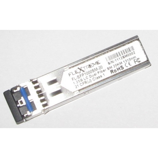Flextreme FL-SFP1000SM SFP Module 1000BaseLX Single Mode Flextreme FL-SFP1000SM SFP Module 1000BaseLX Single Mode