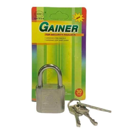Gainer Gembok 30mm Leher Pendek Padlock 30 mm Gainer Gembok 30mm Leher Pendek Padlock 30 mm