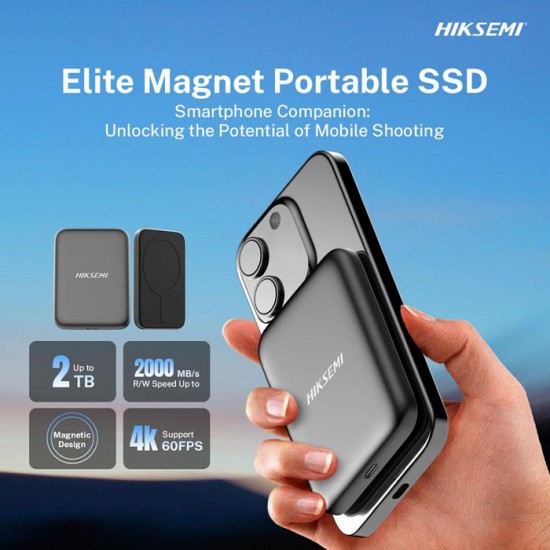 HIKSEMI HS-ESSD Elite9 Portable SSD Elite Magnet USB3.2 Gen2X2 Type-C
