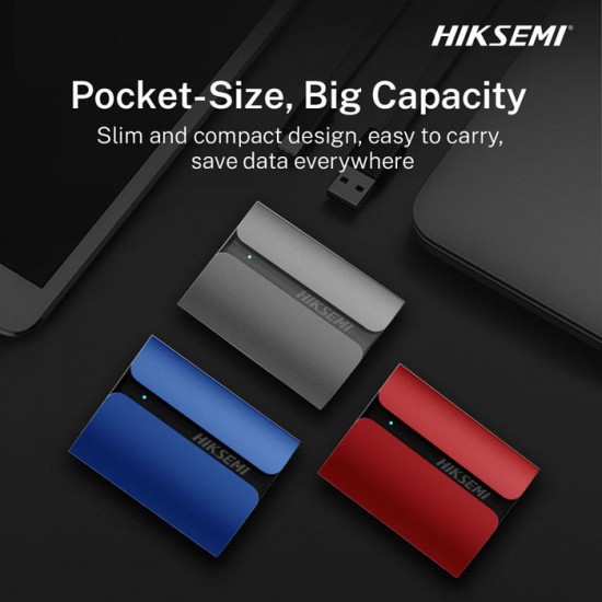 HIKSEMI T300S Shield Portable SSD 1TB Solid State Drive USB3.2 Type-C