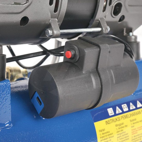 HL HI-S19 Mesin Kompresor Angin 1HP 9 Liter Oiless Air Compressor
