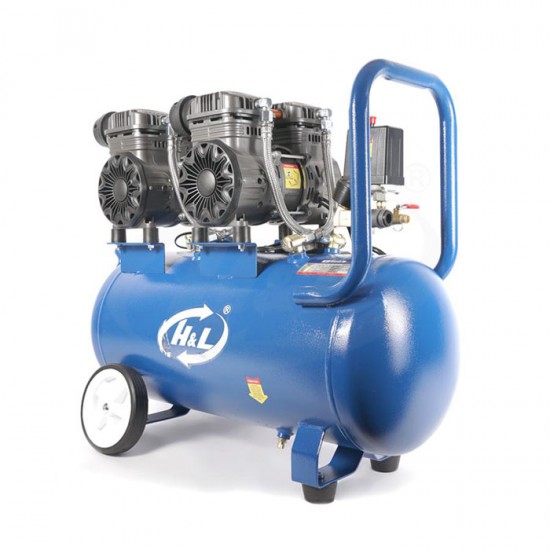 HL HI-S250 Mesin Kompresor Angin 2HP 50 Liter Oiless Air Compressor HL HI-S250 Mesin Kompresor Angin 2HP 50 Liter Oiless Air Compressor