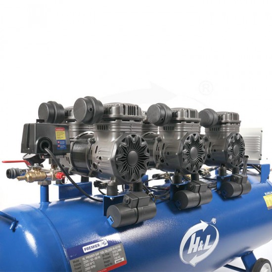 HL Premier HL-S5150 Mesin Kompresor Angin 5HP 150 Liter Oiless Air Compressor