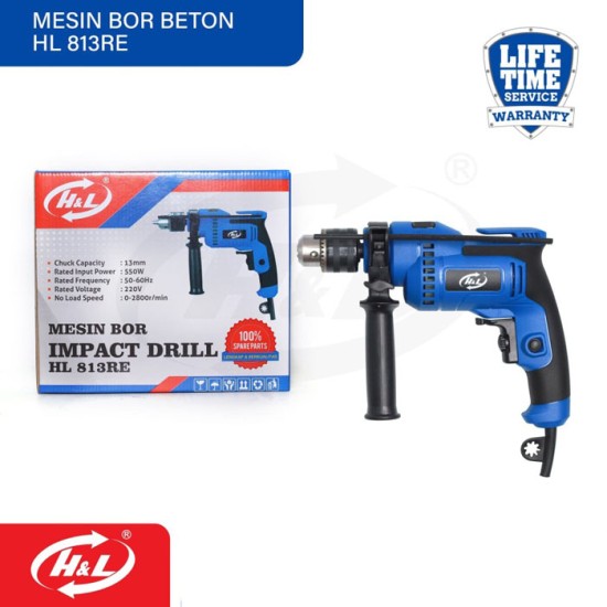 HL 813RE Mesin Bor Beton 13mm Impact Drill 13 mm HL 813RE Mesin Bor Beton 13mm Impact Drill 13 mm