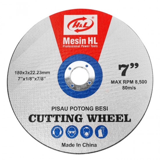HL Cutting Wheel For Cut Off 7 Inch Batu Potong Besi HL Cutting Wheel For Cut Off 7 Inch Batu Potong Besi
