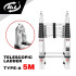 HL Tangga Lipat Aluminium Teleskopik Tipe A 5 Meter Double
