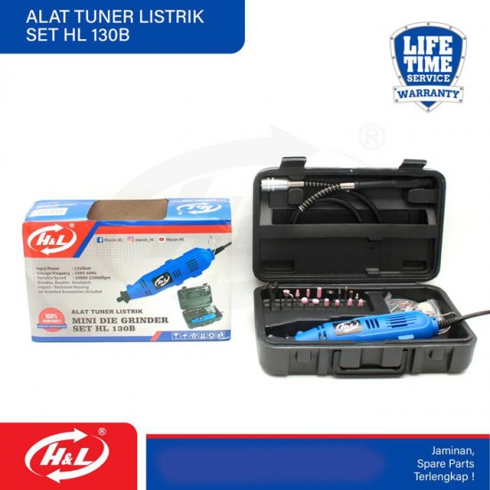 HL 130B Mesin Gerinda Bor Tuner Mini Die Grinder Set HL 130B Mesin Gerinda Bor Tuner Mini Die Grinder Set