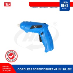 HL 512 Cordless Screwdriver 47 in 1 Mesin Bor Obeng Mini Tanpa Kabel