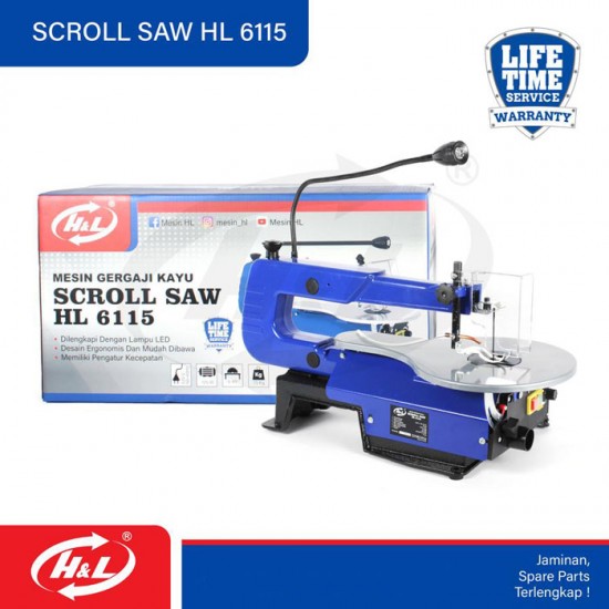 HL 6115 Scroll Saw Mesin Ukir Kayu HL 6115 Scroll Saw Mesin Ukir Kayu