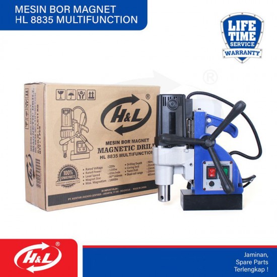 HL 8835 Multifuntion Mesin Bor Magnet Magnetic Drill 1200 Watt HL 8835 Multifuntion Mesin Bor Magnet Magnetic Drill 1200 Watt