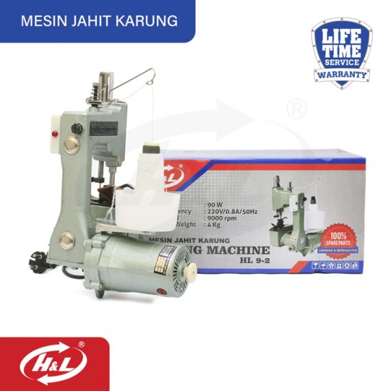 HL 9-2 Mesin Jahit Karung Portable Bag Closer Sewing Machine