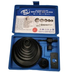 HL Hole Saw Set Kit 16 Pcs Holesaw Pelubang Kayu