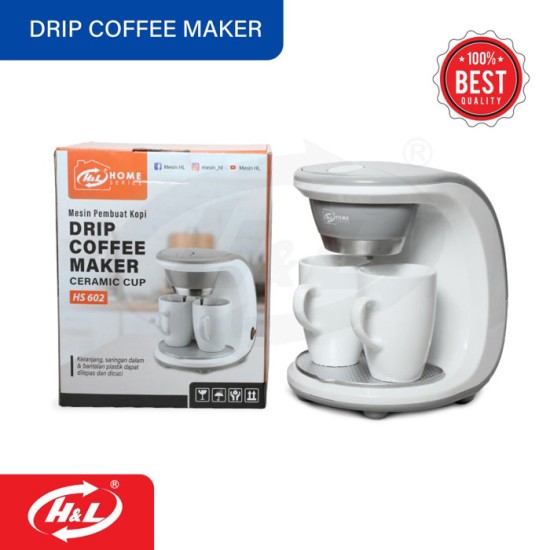 HL HS602 Drip Coffee Maker Ceramic Cup Mesin Pembuat Kopi HL HS602 Drip Coffee Maker Ceramic Cup Mesin Pembuat Kopi