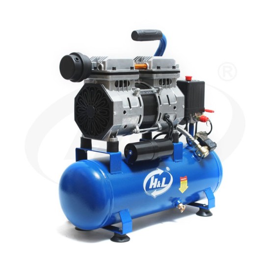 HL N1HP Mesin Kompresor Angin 9 Liter Oiless Air Compressor