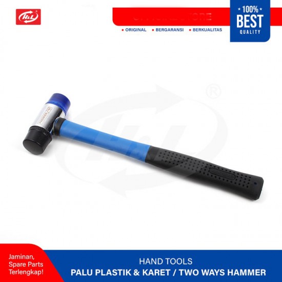 HL Premier Palu Kombinasi Plastik Karet Two Way Hammer 30mm 35mm 40mm HL Premier Palu Kombinasi Plastik Karet Two Way Hammer 30mm 35mm 40mm