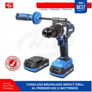 HL Premier 818 Mesin Bor Nirkabel 2 Baterai Cordless Brushless Impact Drill HL Premier 818 Mesin Bor Nirkabel 2 Baterai Cordless Brushless Impact Drill