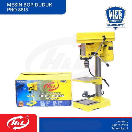 HL Pro 8813 Mesin Bor Duduk Press Drill 350 Watt