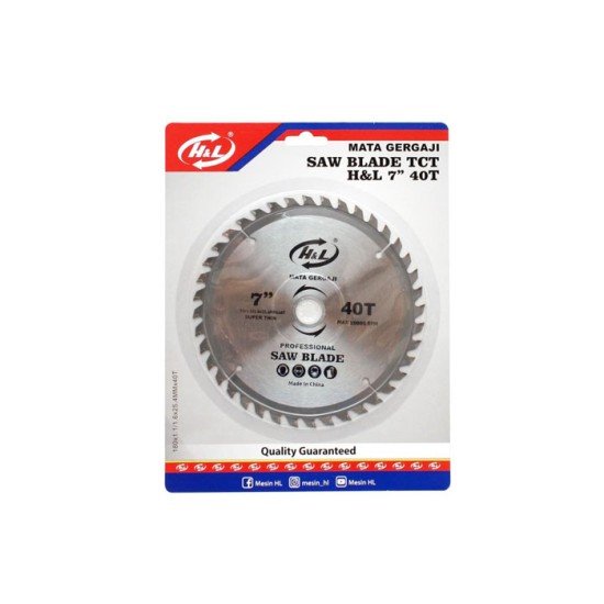 HL Mata Gergaji Circular Saw Blade 7 Inch TCT HL Mata Gergaji Circular Saw Blade 7 Inch TCT
