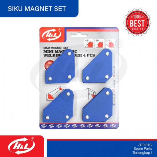 HL Siku Magnet Las Set 4 Pcs Magnetic Welding Holder