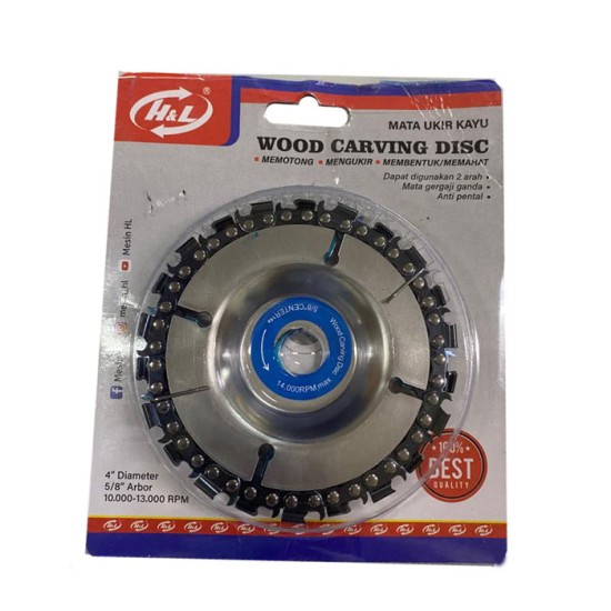 HL Mata Ukir Kayu Wood Carving Disc 4 Inch HL Mata Ukir Kayu Wood Carving Disc 4 Inch