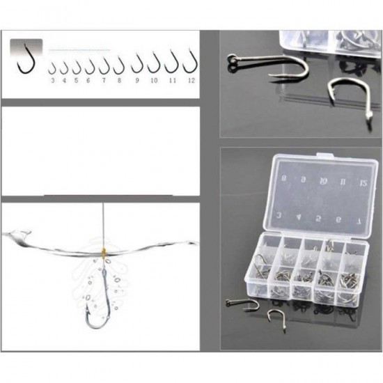 Kail Pancing Bahan Karbon Steel isi 100pcs Kail Pancing Bahan Karbon Steel isi 100pcs