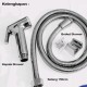 Jet Shower Kloset Toilet set 3Pcs Selang Flexible Bidet Chrome Jet Shower Kloset Toilet set 3Pcs Selang Flexible Bidet Chrome