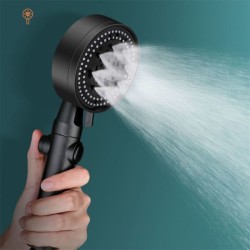Kepala Shower 5 Mode Kamar Mandi Hitam