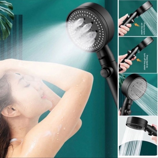 Kepala Shower 5 Mode Kamar Mandi Hitam Kepala Shower 5 Mode Kamar Mandi Hitam