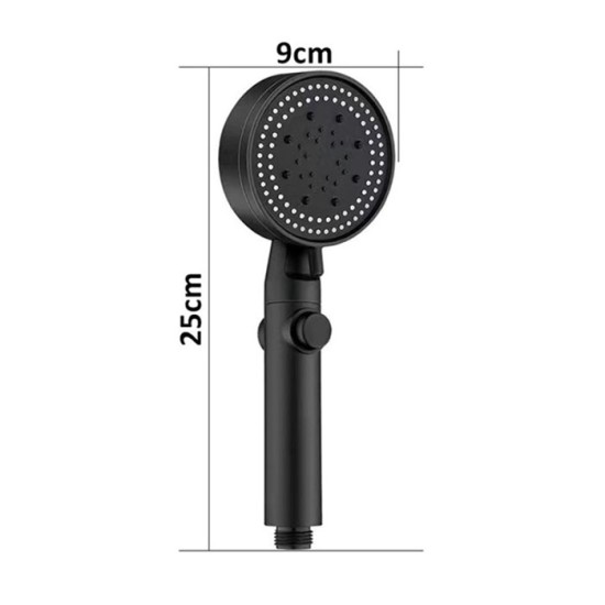 Kepala Shower 5 Mode Kamar Mandi Hitam Kepala Shower 5 Mode Kamar Mandi Hitam