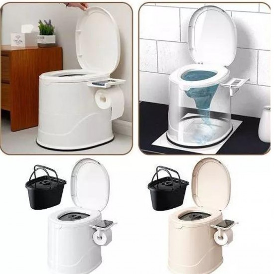 Kloset Duduk Toilet Portable Dengan Ember Lansia Ibu Hamil Kloset Duduk Toilet Portable Dengan Ember Lansia Ibu Hamil