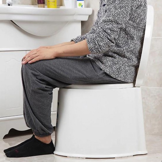 Kloset Duduk Toilet Portable Dengan Ember Lansia Ibu Hamil Kloset Duduk Toilet Portable Dengan Ember Lansia Ibu Hamil