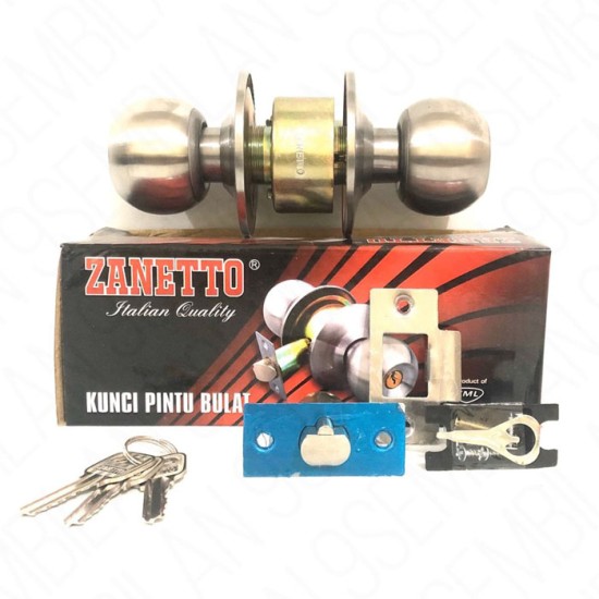 Zanetto Kunci Pintu Bulat Gagang Pintu Kamar Mandi Zanetto Kunci Pintu Bulat Gagang Pintu Kamar Mandi