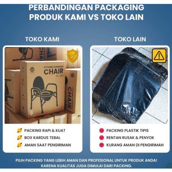 Kursi Pispot BAB Lipat Bangku Toilet Ember Commode Chair Kursi Pispot BAB Lipat Bangku Toilet Ember Commode Chair