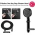 Paket Kepala Shower 5 Mode Selang 150cm Flexible Kamar Mandi