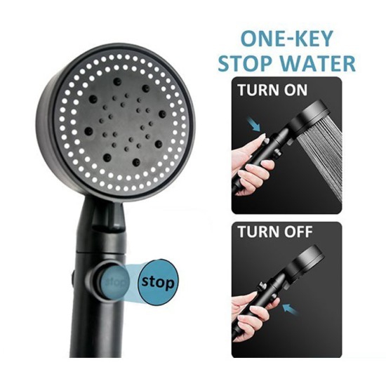 Paket Kepala Shower 5 Mode Selang 150cm Flexible Kamar Mandi Paket Kepala Shower 5 Mode Selang 150cm Flexible Kamar Mandi