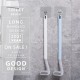Sikat Kloset Model Golf Gagang Lengkung Silikon Toilet WC Sikat Kloset Model Golf Gagang Lengkung Silikon Toilet WC