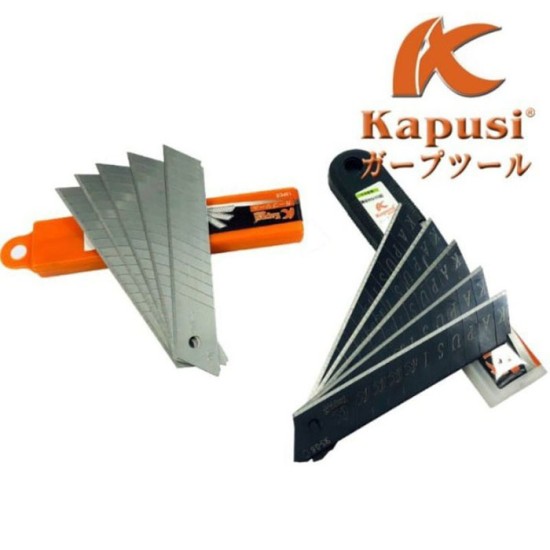 Kapusi K-8770 K-8766 Isi Cutter 10 Pcs Besar L-150 Hitam Putih Kapusi K-8770 K-8766 Isi Cutter 10 Pcs Besar L-150 Hitam Putih