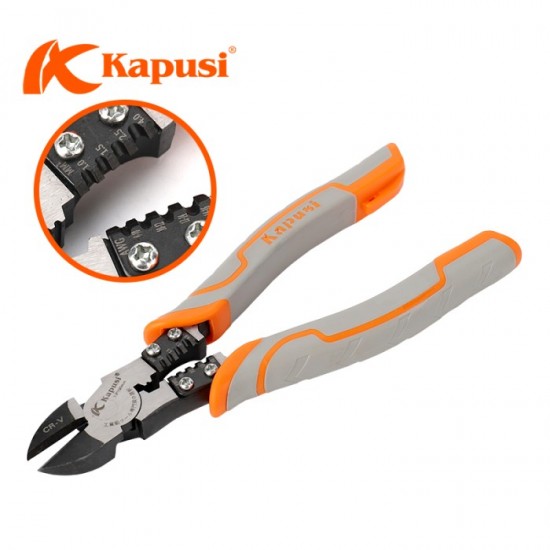 Kapusi K-8067 Tang Potong 7.5 Inch 190mm Plus Kupas Kabel Kapusi K-8067 Tang Potong 7.5 Inch 190mm Plus Kupas Kabel