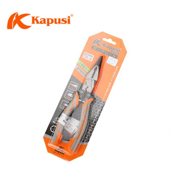 Kapusi K-8068 Tang Lancip 8 Inch 200mm Plus Kupas Kabel Kapusi K-8068 Tang Lancip 8 Inch 200mm Plus Kupas Kabel